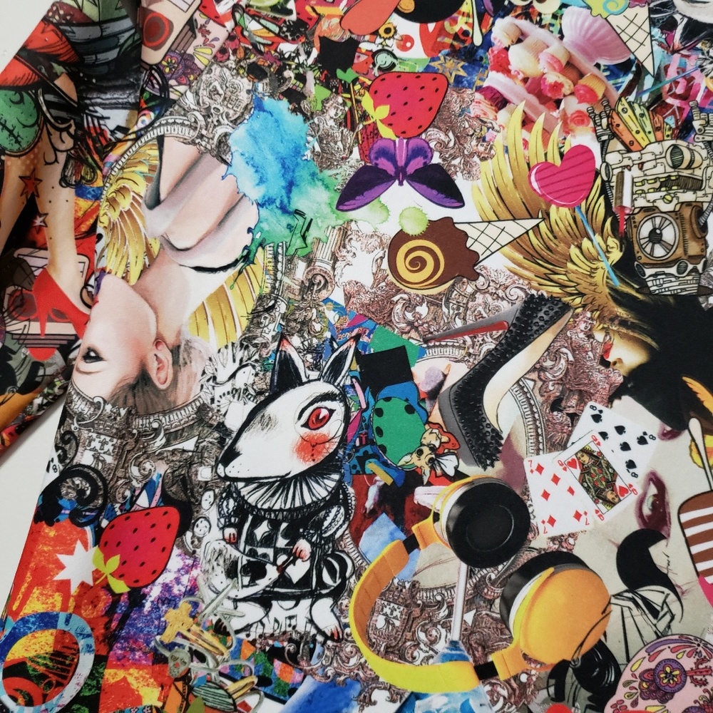 FIGA popart Collection multicolor bodycon dress 10 - Picture 3 of 8